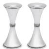 925 Sterling Silver Candlesticks with Filigree Decorations