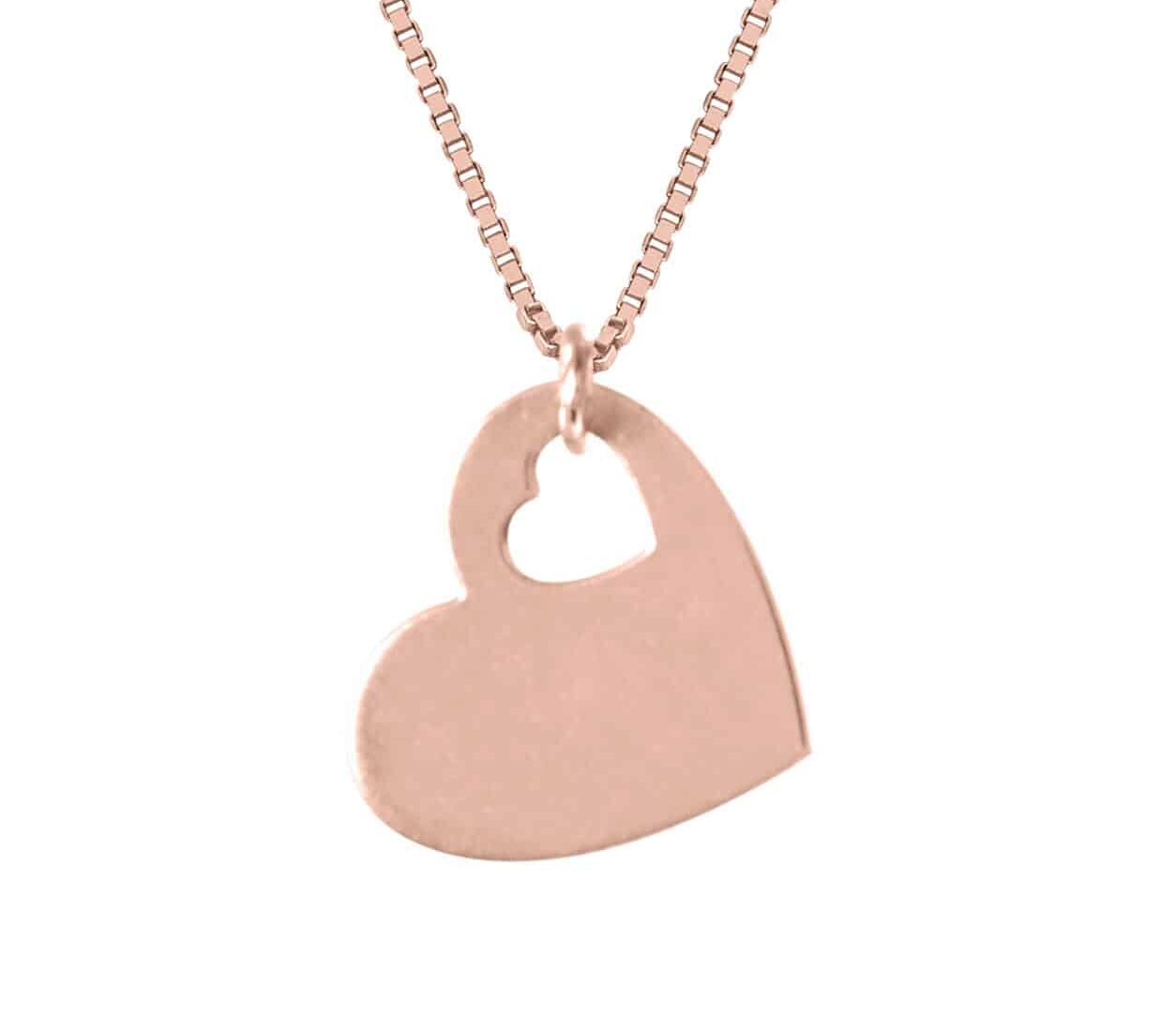 Heart Shaped Gold Necklace