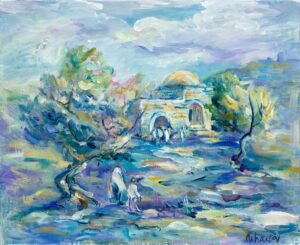Shades of Blue Kever Rachel Abstract Painting