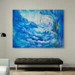 Blue Jacob’s Ladder Abstract Painting