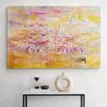 Gold & Purple Abstract Chasidic Dance Painting