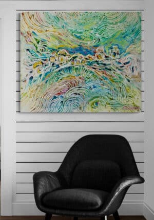 Jerusalem Painting  – Between Heaven and Earth Abstract Art