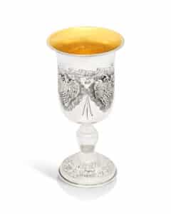 Traditional Silver Extra Large Eliyahu Kiddush Cup