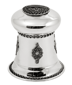Traditional Sterling Silver Filigree Tzedakah Box