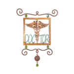 Wall Hanging Copper Doctor Single Square with Medicine Symbol