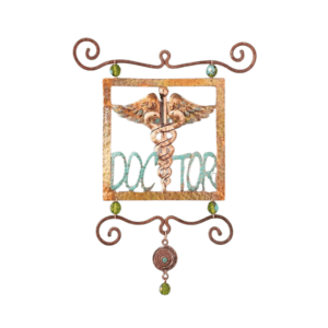 Wall Hanging Copper Doctor Single Square with Medicine Symbol