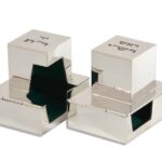 Small Sterling Silver Personalized Rabbeinu Tam Tefillin Boxes