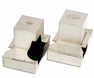 Special  Sterling Silver Tefillin Cases in Matte Finish