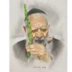 Capturing Rabbi Ovadia Yosef’s Essence in Subtle Tones Drawing