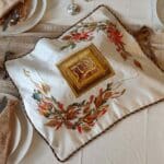 Giant Colourful Floral Hand Embroidered Shabbat Bread Cover