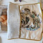 Multicolored Hand Embroidered Patterns Shabbat Challah Cover