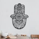Hamsa Wall Hanging with Evil Eye From Metal – Custom Sizes (Copy)
